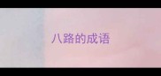 八路的成语