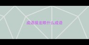 成语接龙眼什么成语