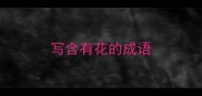 写含有花的成语