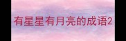 有星星有月亮的成语