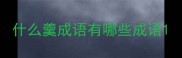 什么羹成语有哪些成语