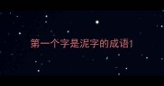 第一个字是泥字的成语