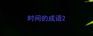 时间的成语
