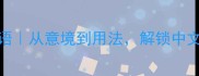 100个最美成语从意境到用法解锁中文美学必修课