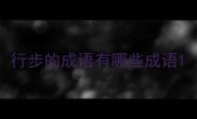 行步的成语有哪些成语