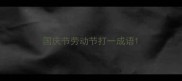 国庆节劳动节打一成语