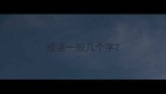 成语一般几个字