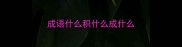 成语什么积什么成什么