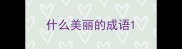 什么美丽的成语