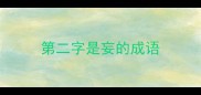 第二字是妄的成语