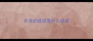 东海的成语是什么成语