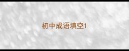 初中成语填空