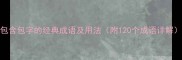 包含包字的经典成语及用法附120个成语详解