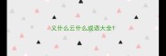 义什么云什么成语大全