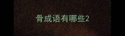 骨成语有哪些