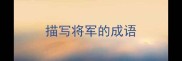 描写将军的成语