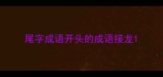 尾字成语开头的成语接龙