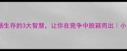 鹤立鸡群职场生存的3大智慧让你在竞争中脱颖而出小红书爆款干货