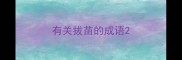 有关拔苗的成语