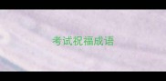 考试祝福成语