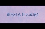 喜出什么什么成语