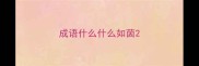 成语什么什么如茵