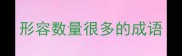 形容数量很多的成语