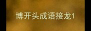 博开头成语接龙