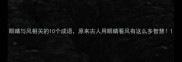 眼睛与风相关的10个成语原来古人用眼睛看风有这么多智慧