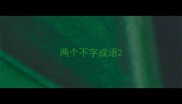 两个不字成语