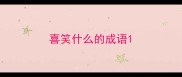 喜笑什么的成语