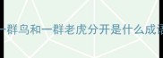 一群鸟和一群老虎分开是什么成语
