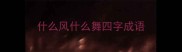 什么风什么舞四字成语