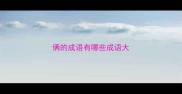 俩的成语有哪些成语大
