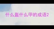 什么盔什么甲的成语