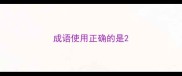 成语使用正确的是