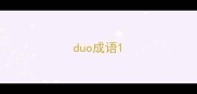 duo成语