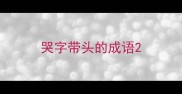 哭字带头的成语