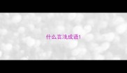 什么言浅成语