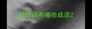 搭成语有哪些成语