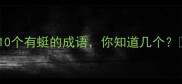 10个有蜓的成语你知道几个