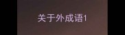关于外成语