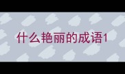 什么艳丽的成语