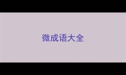 微成语大全