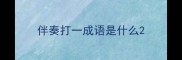 伴奏打一成语是什么