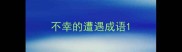 不幸的遭遇成语