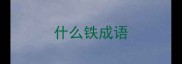 什么铁成语