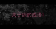 关于织的成语