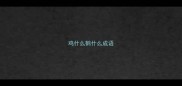 鸡什么鹤什么成语