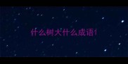 什么树大什么成语